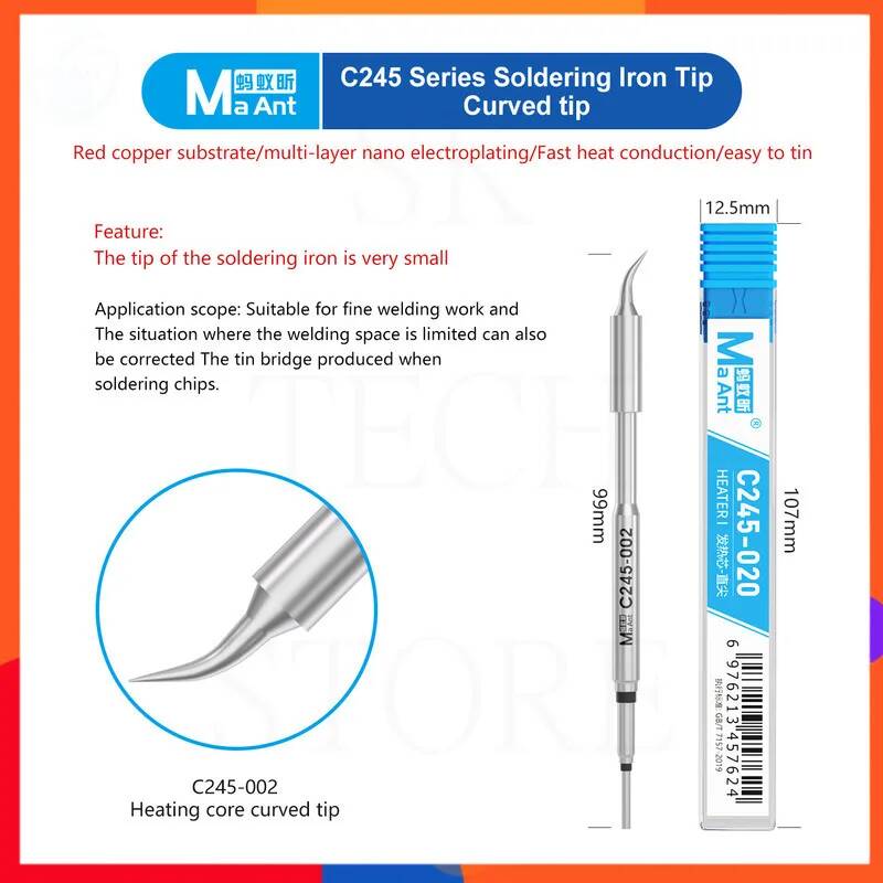 Electronics Repair Shops - Rapid Heating C245 Soldering Tips 1-second