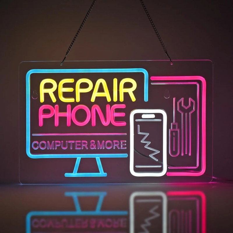 Electronics Repair Shops - Phone Repair Neon Sign LED Lights