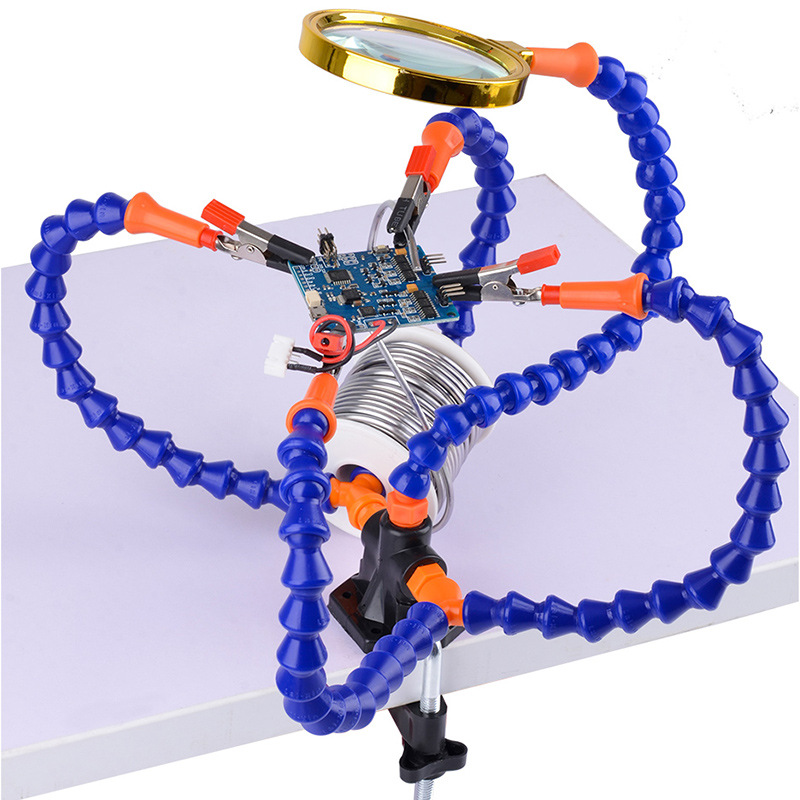 Pcb Holder Clamp - Flexible Arms Clip Soldering Helping Hands