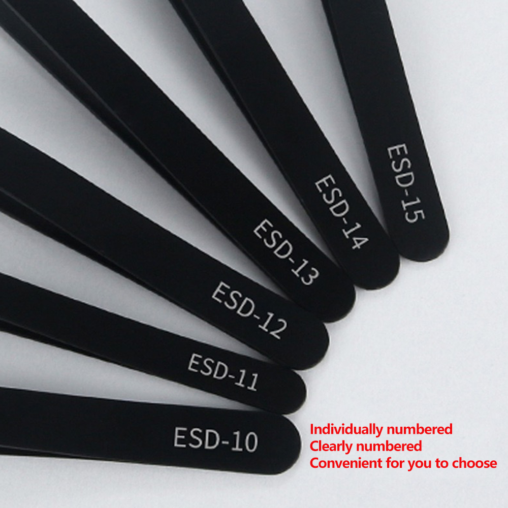 6pcs Precision Tweezers Set ES - Electronics Repair Tool Kit 评论和价格