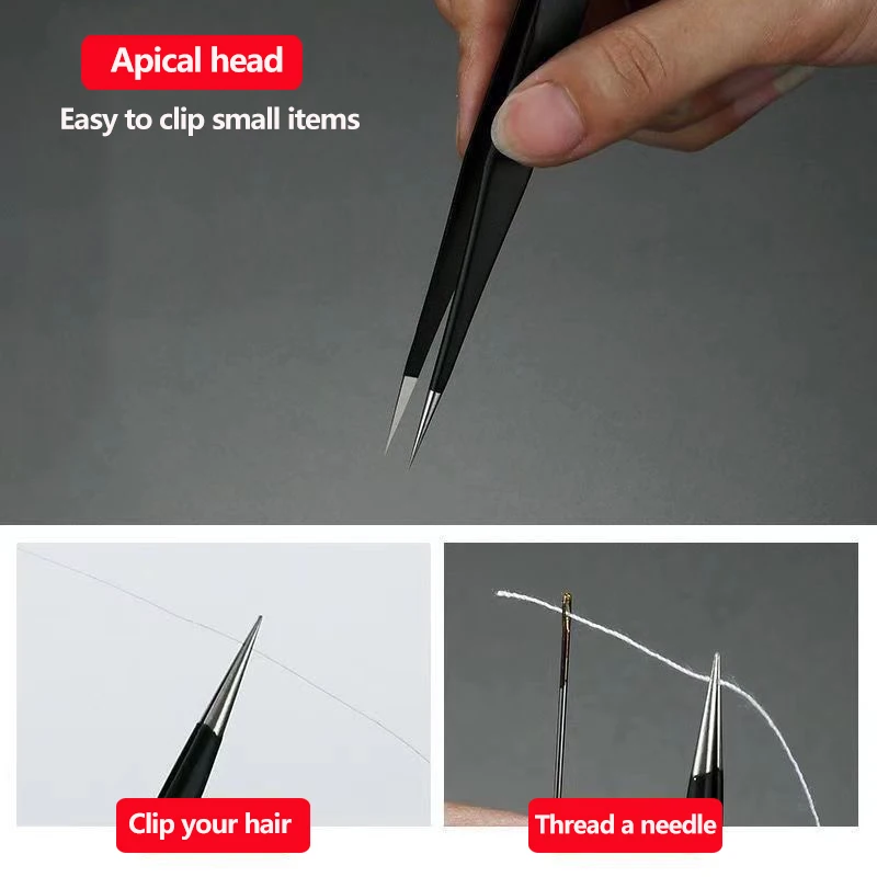6pcs Precision Tweezers Set ES - Electronics Repair Tool Kit 评论和价格