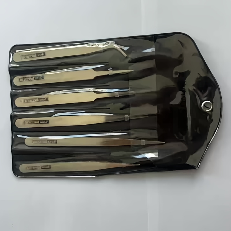 Stainless Steel Tweezers Set 6 - Electronics Repair Tool Kit 评论和价格