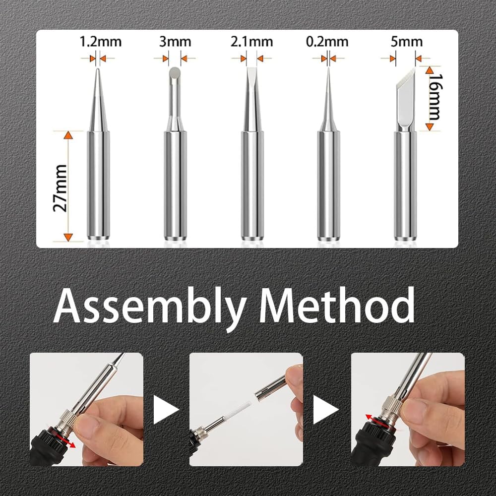 80W Soldering Iron Kit with LC - Electronics Repair Tool Kit 评论和价格