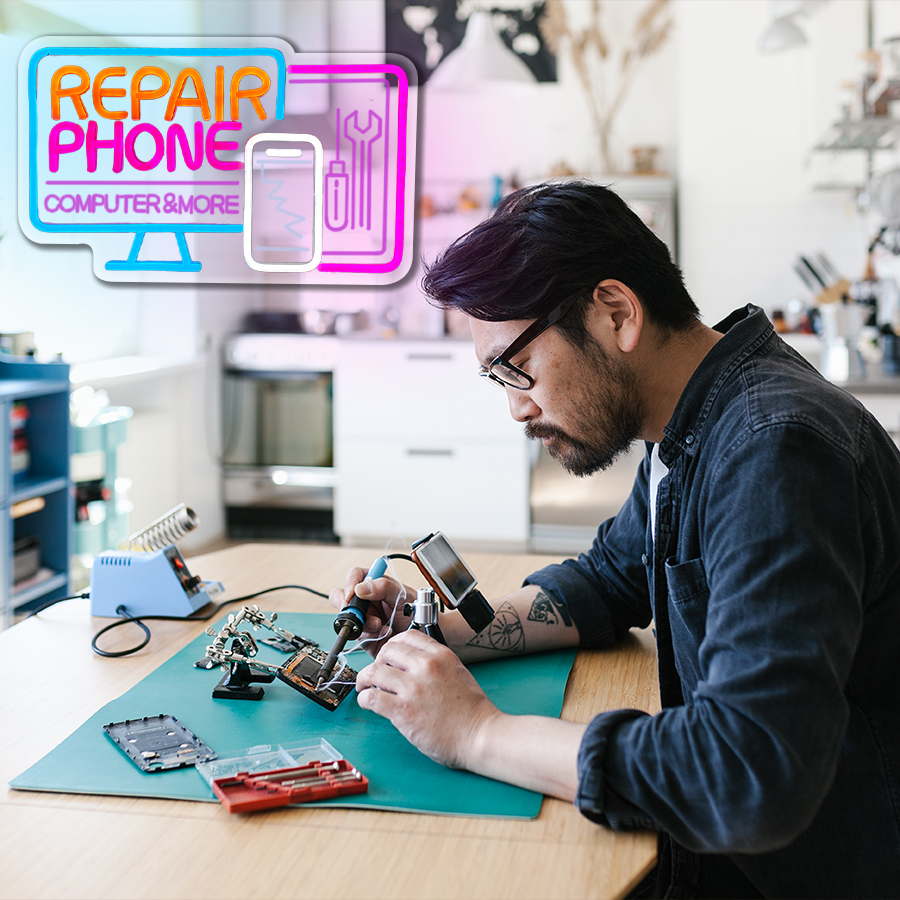 Phone Repair Neon Signs, 3D Ca - Electronics Repair Shops 评论和价格