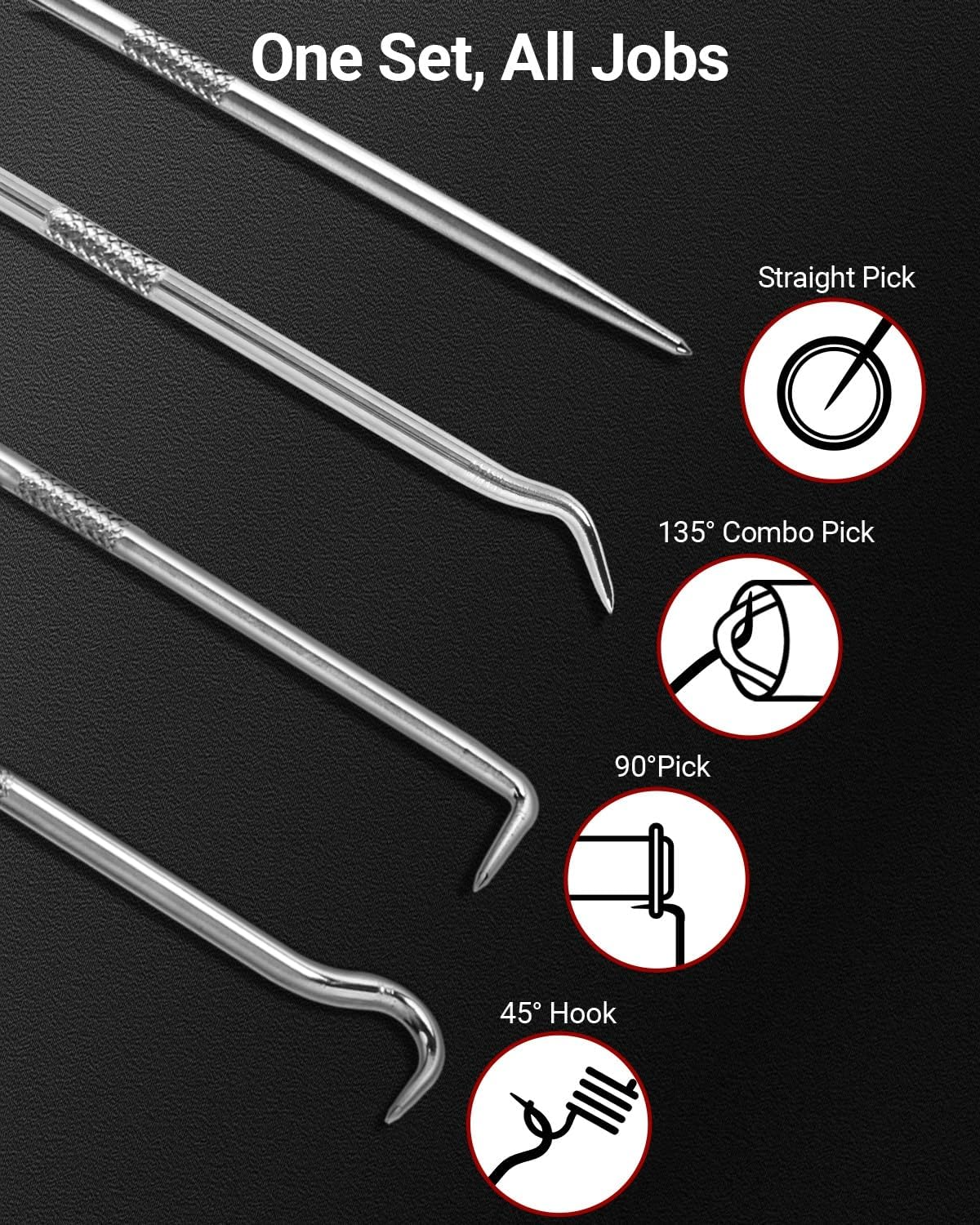 4pcs Hook and Pick Set, Automo - Electronics Repair Tool Kit 评论和价格