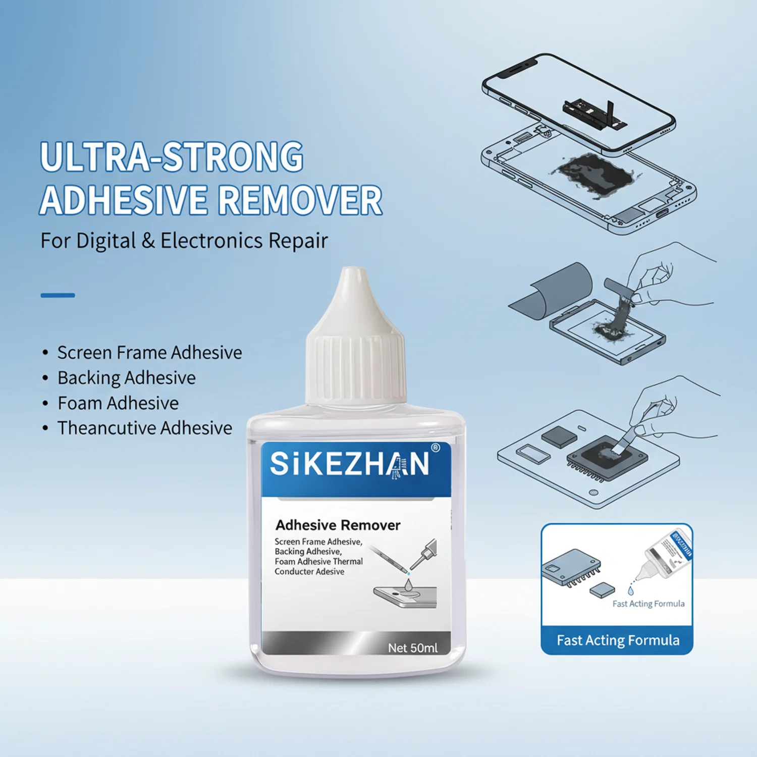 Universal Glue Cleaning Liquid - Electronics Repair Tool 评论和价格