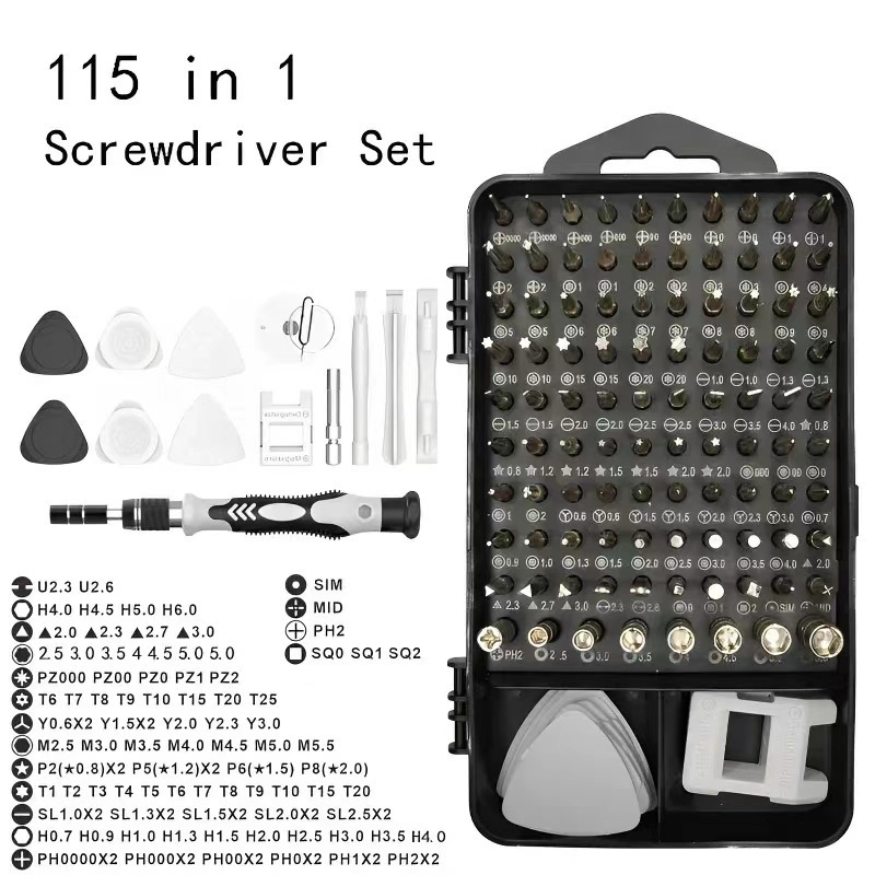 115-in-1 Screwdriver Set, Mult - Electronics Repair Tool Kit 评论和价格