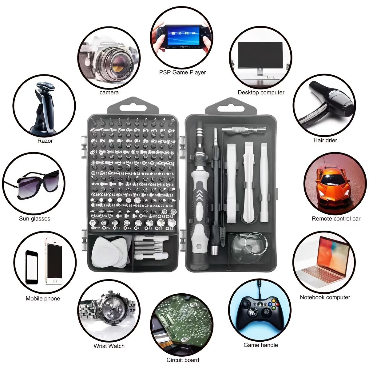 115-in-1 Screwdriver Set, Mult - Electronics Repair Tool Kit 评论和价格