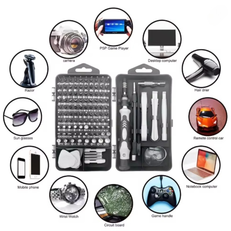 Precision Screwdriver Set 115  - Electronics Repair Tool Kit 评论和价格